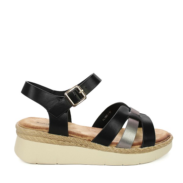 Crne sandale s petom FL1905-1G