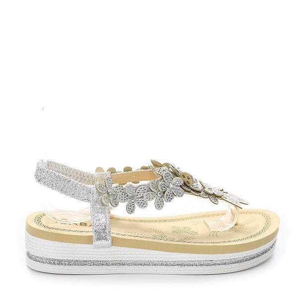 Srebrne sandale 7038-PLG