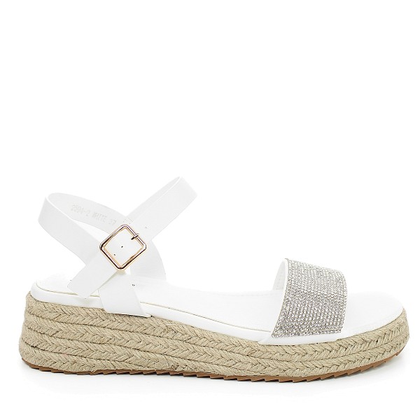 Bijele sandale s platformom 2594-2G