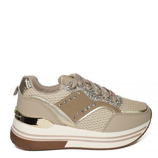 Khaki tenisice s platformom YD9173-28T