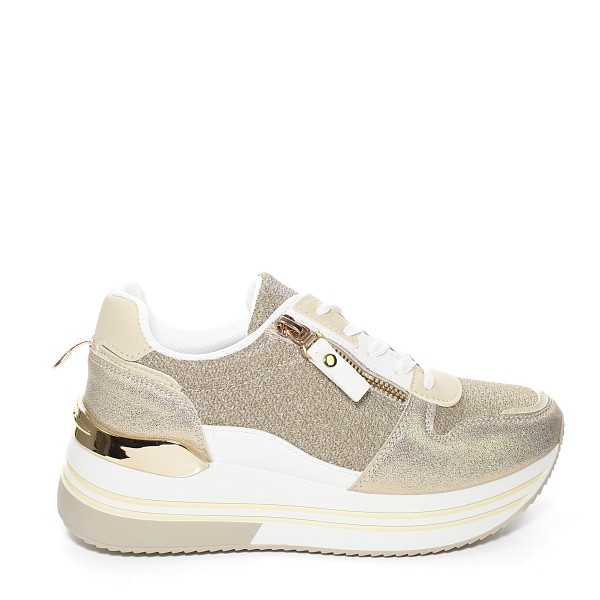 Zlatne tenisice s platformom 600-19S