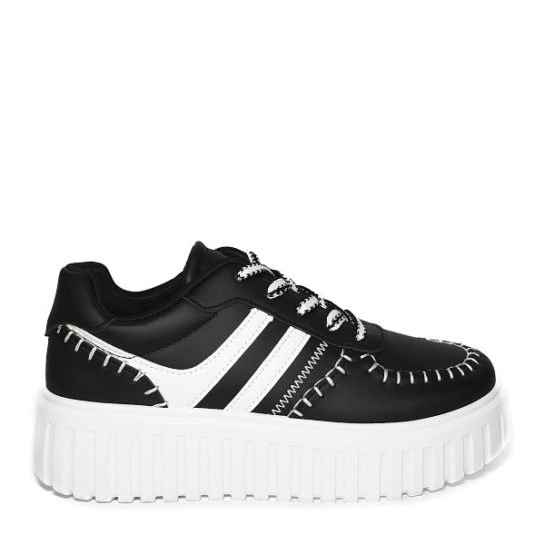 Crne tenisice s platformom LA832T
