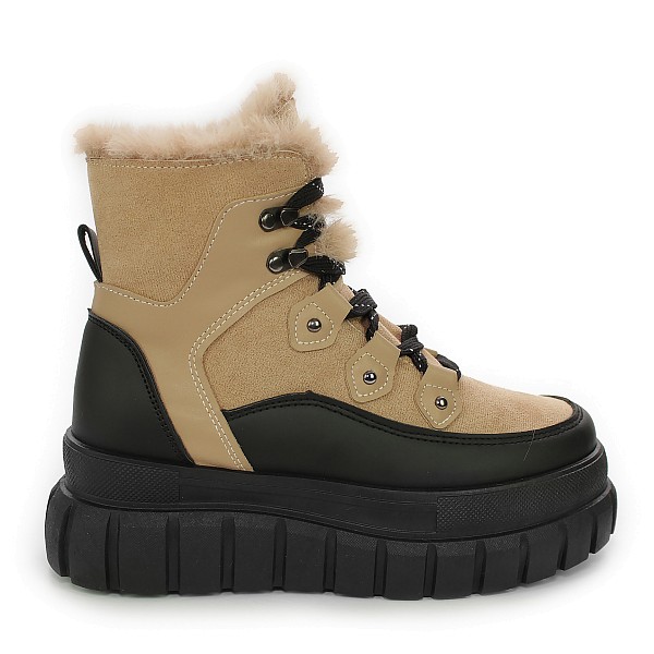 Khaki zimske čizme WW059G