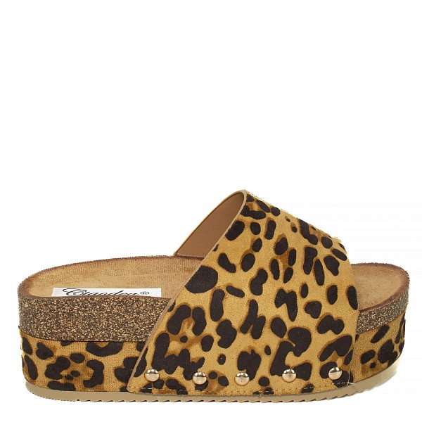 Leopard natikače s platformom P7472-21G