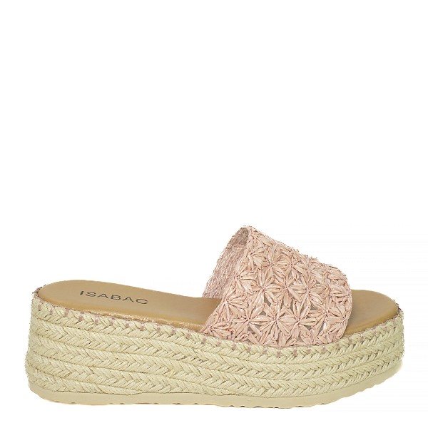 Roze natikače s platformom 3541G