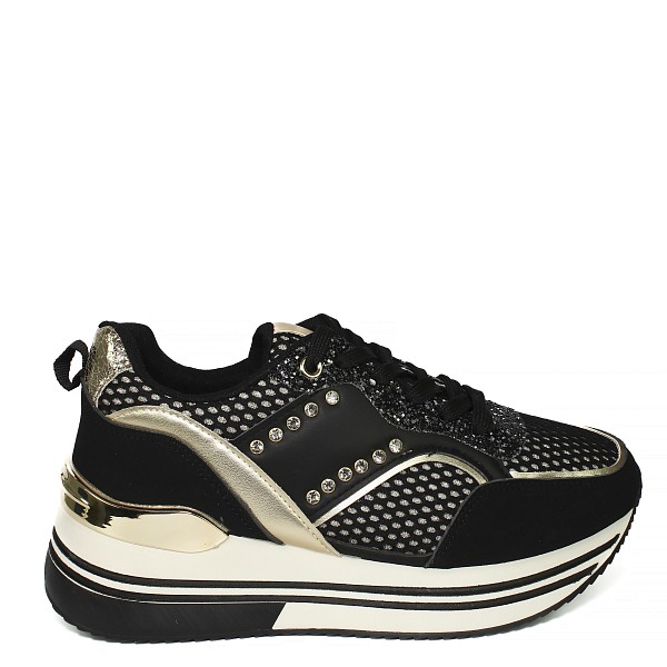 Crne tenisice s platformom YD9173-28T