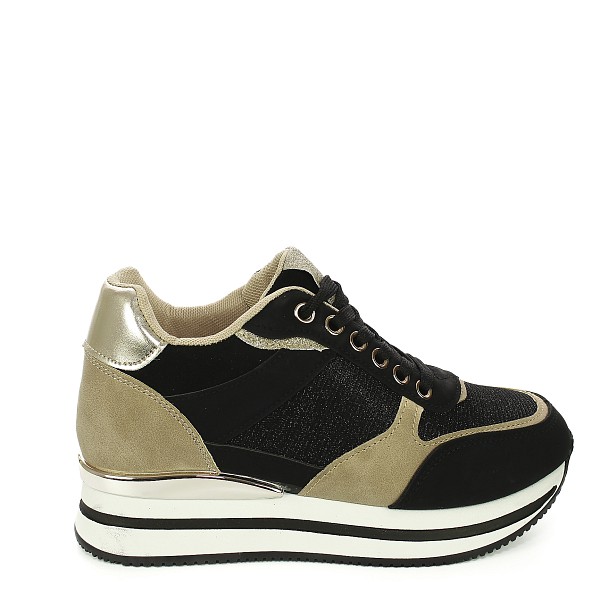 Crne tenisice s platformom W33318-1G