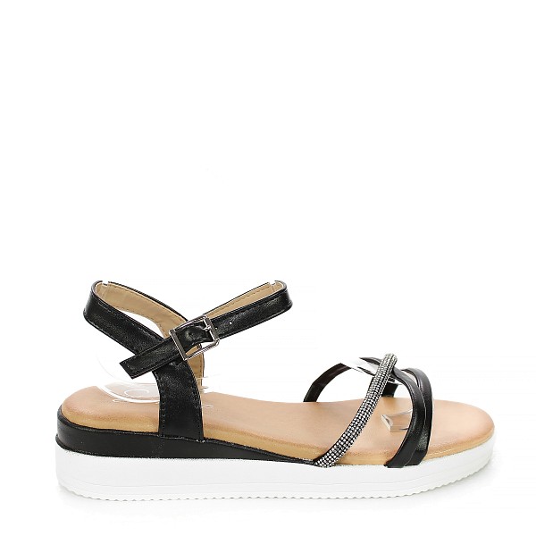 Crne sandale J870T