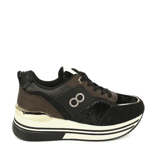 Crne tenisice s platformom 85-1019G