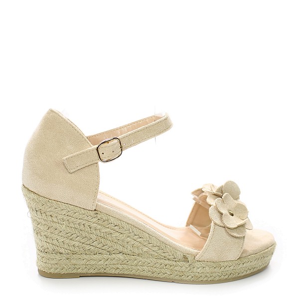 Beige sandale na punu petu BL-95S