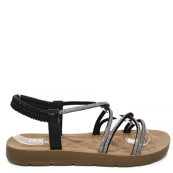 Crne sandale 7051-PLG