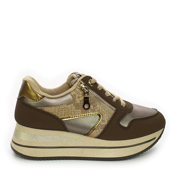 Smeđe tenisice s platformom ND7726-8T