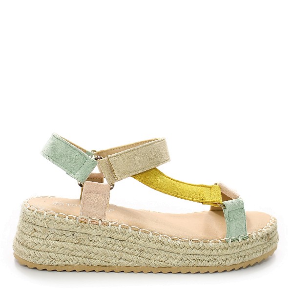 Beige sandale s platformom X6B-M7251-07T