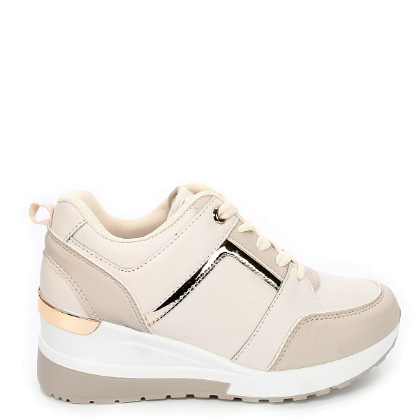 Beige tenisice na petu 20205G