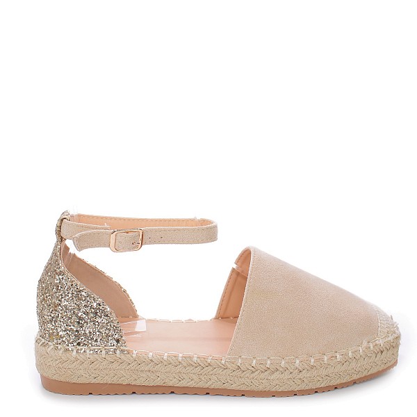 Bež-zlatne espadrile TL1017G