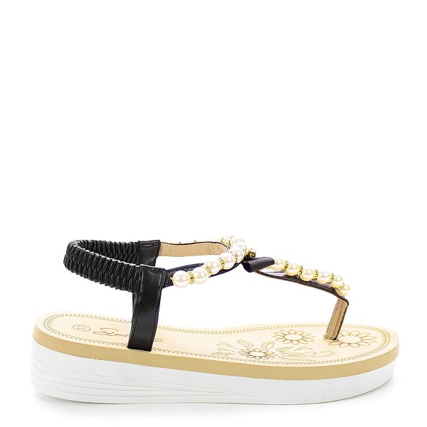 Crne sandale H080S