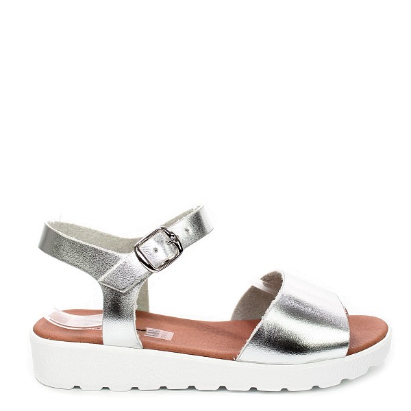 Srebrne sandale 014T