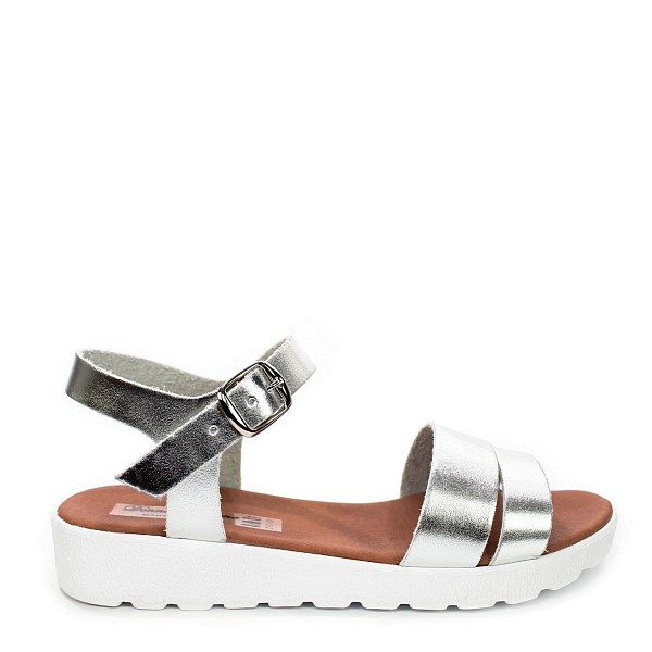 Srebrne sandale 015T