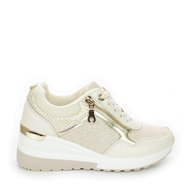 Beige tenisice na petu 805G