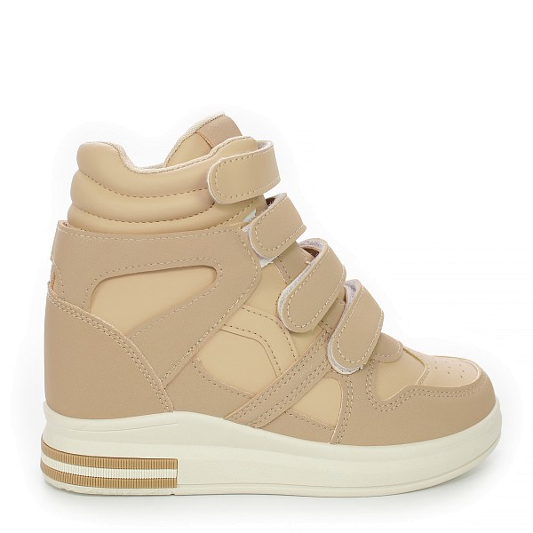 Khaki visoke tenisice na petu 85-897S