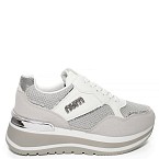 Srebrne tenisice s platformom 260024-11G