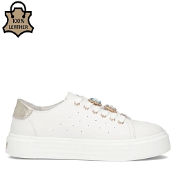 Bele usnjene superge Filippo 6854