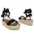 Crne sandale s platformom NS3802G