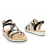 Crne sandale s petom H093T