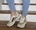 Beige tenisice na petu SD9405-7T