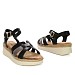 Crne sandale s petom FL1905-1G