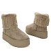 Khaki zimske čizme s platformom XD9358-02G