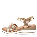 Champagne sandale s petom F6687T