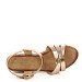 Champagne sandale s petom F6687T
