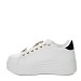 Bijelo-crne tenisice s platformom AD-899G