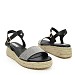 Crne sandale s platformom 2594-1G