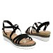 Crne sandale s petom 7061-PLG