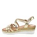 Zlatne sandale s petom 7061-PLG