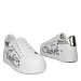 Bijelo-srebrne tenisice s platformom YD2323-03G