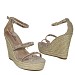 Champagne sandale s punom petom MS19064G
