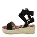 Crne sandale s platformom NS3802G
