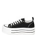 Crne platnene tenisice s platformom YD8382-02T