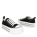 Crne platnene tenisice s platformom YD8382-02T