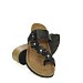 Crne sandale s punom petom M-207S