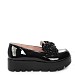 Crne mokasinke s platformom SA6196S