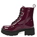 Bordo crvene niske lakirane čizme AX23177-18T