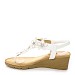 Bijele sandale s petom S060290S