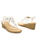 Bijele sandale s petom S060290S