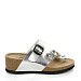 Srebrne sandale s petom D17-6S