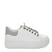 Bijelo-srebrne tenisice s platformom MS4038G