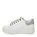 Bijelo-srebrne tenisice s platformom MS4038G